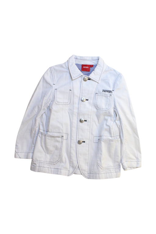 A White Blazers from Ferrari in size 6T for neutral. (Front View)