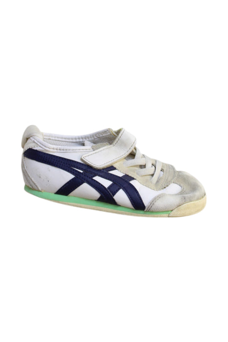 A White Sneakers from Onitsuka Tiger in size 4T for neutral. (Front View)