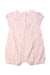 A Pink Short Sleeve Rompers from The Little White Company in size 6-12M for girl. (Back View)