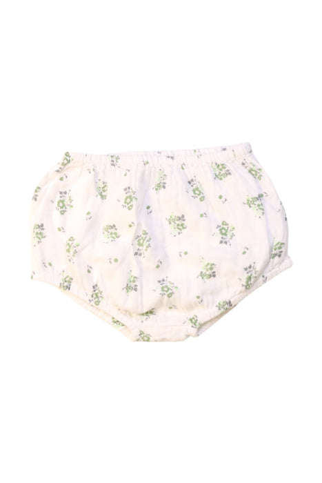A White Bloomers from Petit Bateau in size 3-6M for girl. (Front View)