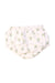 A White Bloomers from Petit Bateau in size 3-6M for girl. (Front View)