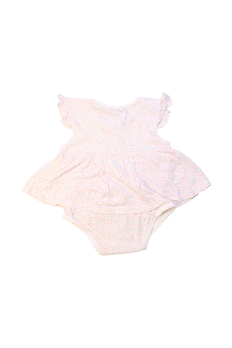 A White Sleeveless Rompers from Organic Mom in size 6-12M for girl. (Back View)