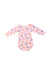 A Pink Long Sleeve Bodysuits from Petit Bateau in size 6-12M for girl. (Back View)
