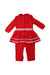 A Red Long Sleeve Rompers from Nicholas & Bears in size 6-12M for girl. (Back View)
