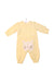 A Yellow Long Sleeve Rompers from Organic Mom in size 0-3M for girl. (Back View)