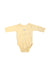 A Yellow Long Sleeve Bodysuits from Balabala in size 3-6M for girl. (Front View)