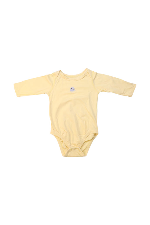 A Yellow Long Sleeve Bodysuits from Balabala in size 3-6M for girl. (Front View)