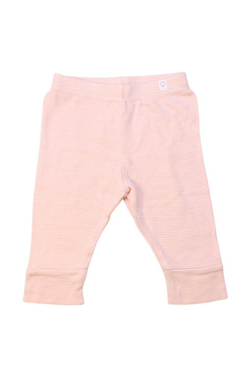 A Peach Leggings from Mori in size 3-6M for girl. (Front View)