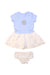 A Blue Skirt Sets from Mothercare in size 6-12M for girl. (Front View)
