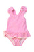 A Pink Swimsuits from Mothercare in size 12-18M for girl. (Front View)