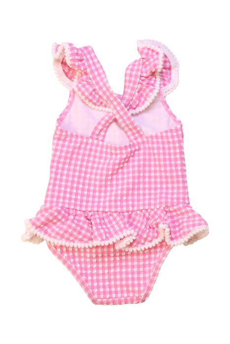 A Pink Swimsuits from Mothercare in size 12-18M for girl. (Back View)