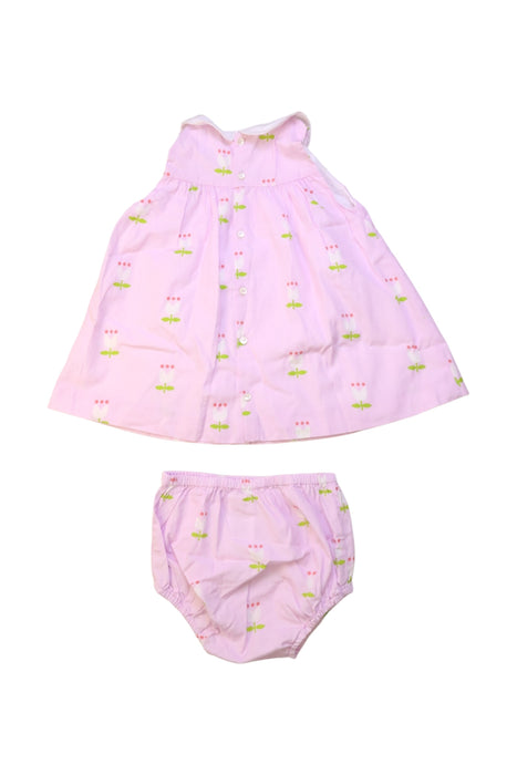 A Pink Dress Sets from Jacadi in size 6-12M for girl. (Back View)