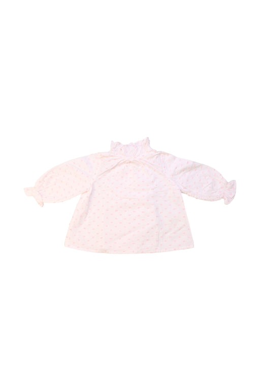 A Pink Long Sleeve Tops from Nanos in size 3-6M for girl. (Front View)