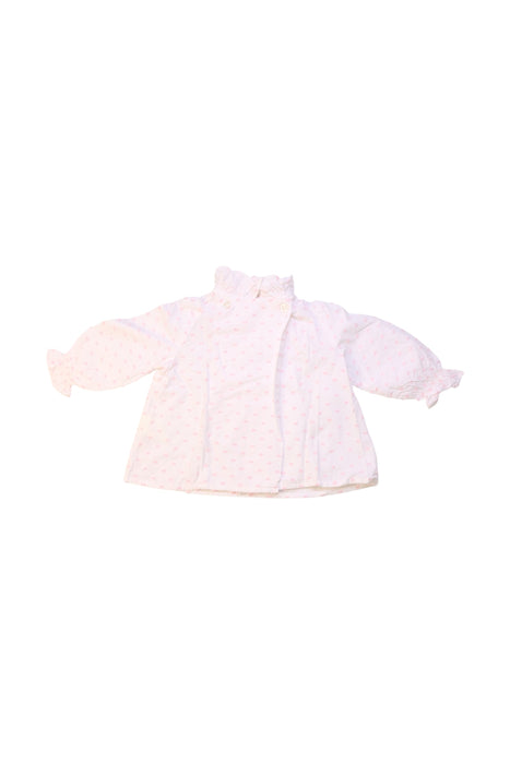 A Pink Long Sleeve Tops from Nanos in size 3-6M for girl. (Back View)