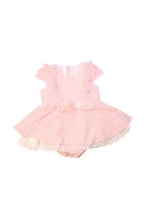 A Pink Dress Sets from Nicholas & Bears in size 6-12M for girl. (Front View)