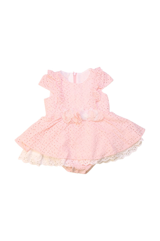 A Pink Dress Sets from Nicholas & Bears in size 6-12M for girl. (Front View)