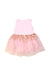 A Pink Sleeveless Dresses from Seed in size 3-6M for girl. (Front View)