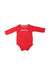 A Red Long Sleeve Bodysuits from Fisher Price in size 3-6M for girl. (Front View)