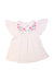 A White Short Sleeve Tops from purebaby in size 6-12M for girl. (Front View)