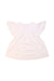 A White Short Sleeve Tops from purebaby in size 6-12M for girl. (Back View)