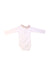 A White Long Sleeve Bodysuits from La Coqueta in size 6-12M for girl. (Back View)
