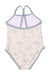 A White Swimsuits from Benebene in size 3T for girl. (Back View)