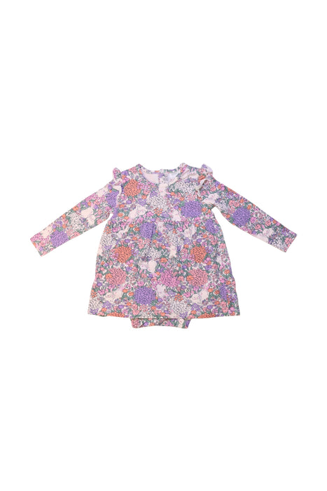 A Multicolour Long Sleeve Dresses from Milky in size 6-12M for girl. (Front View)