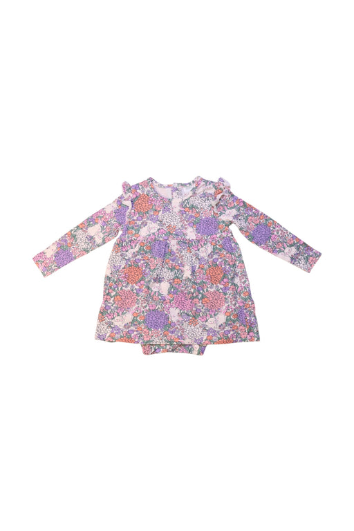 A Multicolour Long Sleeve Dresses from Milky in size 6-12M for girl. (Front View)
