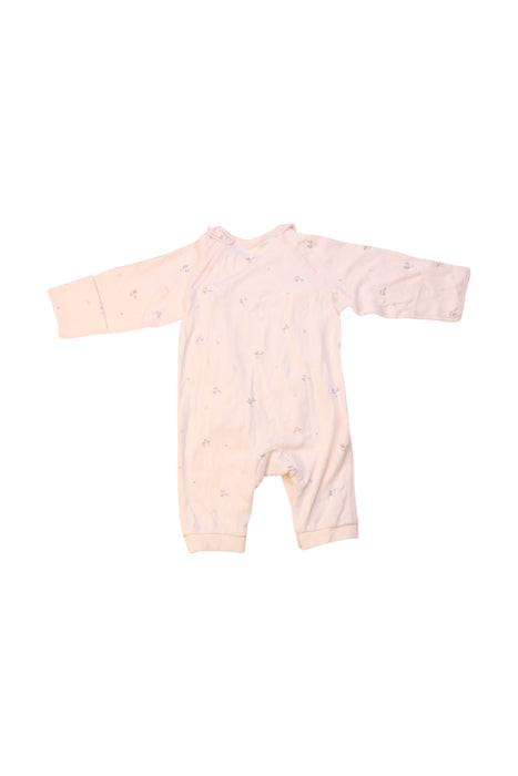 A Ivory Long Sleeve Rompers from Organic Mom in size 6-12M for girl. (Back View)