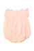 A Pink Sleeveless Rompers from Louise Misha in size 6-12M for girl. (Back View)