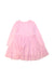 A Pink Long Sleeve Dresses from Anko in size 2T for girl. (Back View)