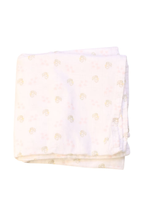 A White Blankets from Beaba in size O/S for neutral. (Back View)