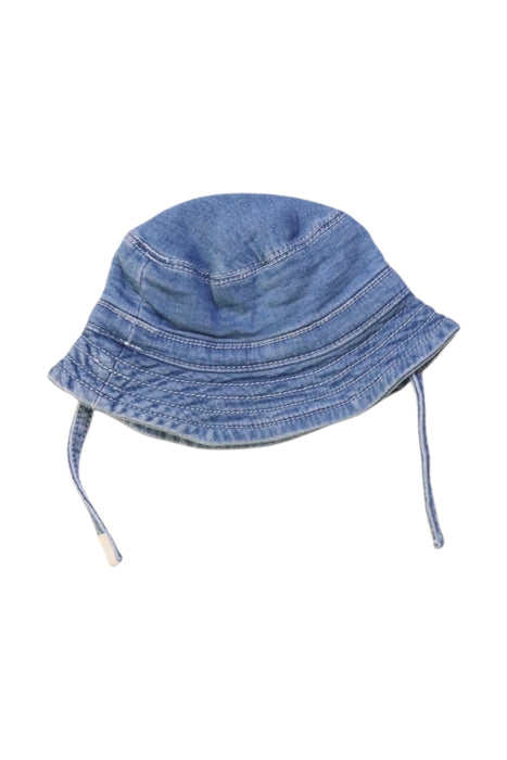 A Blue Sun Hats from Mothercare in size 0-3M for girl. (Back View)