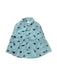 A Teal Long Sleeve Shirts from Seed in size 18-24M for boy. (Front View)