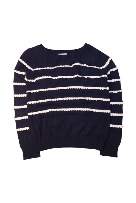 A Navy Long Sleeve Tops from Jacadi in size 8Y for girl. (Front View)