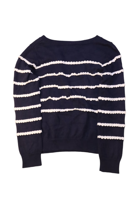 A Navy Long Sleeve Tops from Jacadi in size 8Y for girl. (Back View)