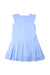 A Blue Sleeveless Dresses from Jacadi in size 8Y for girl. (Front View)