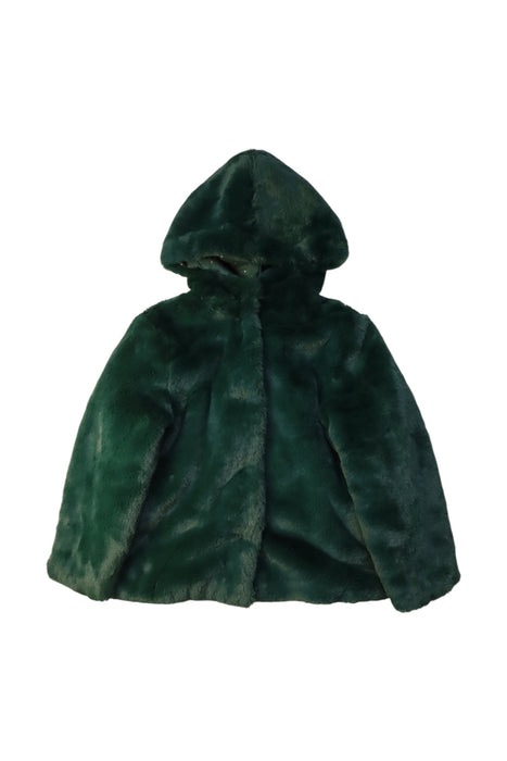A Green Coats from Jacadi in size 6T for girl. (Front View)