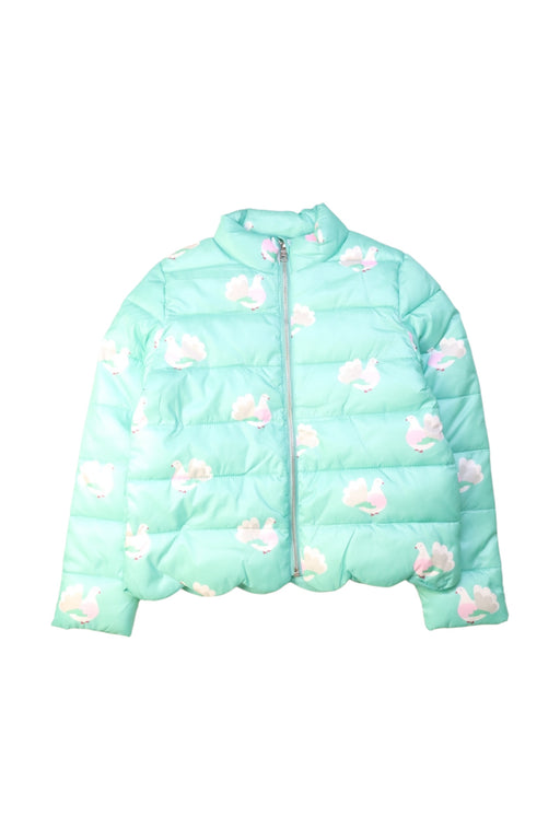 A Green Puffer/Quilted Coats & Outerwear from Jacadi in size 8Y for girl. (Front View)