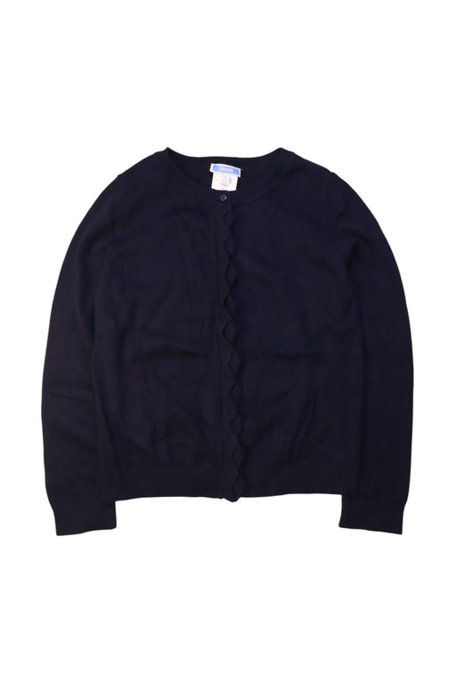 A Navy Cardigans from Jacadi in size 8Y for girl. (Front View)
