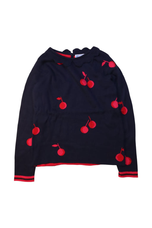 A Navy Long Sleeve Tops from Jacadi in size 8Y for girl. (Front View)