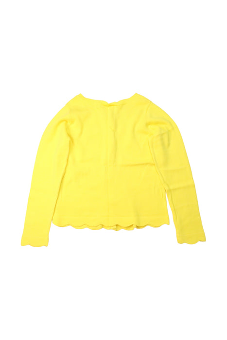A Yellow Cardigans from Jacadi in size 8Y for girl. (Back View)