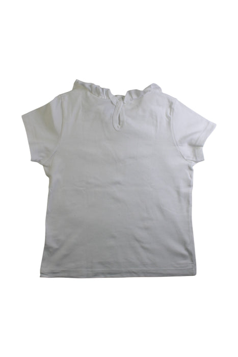 A White Short Sleeve Tops from Petit Bateau in size 10Y for girl. (Back View)