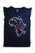 A Navy Sleeveless Shirts from La Compagnie des Petits in size 10Y for girl. (Front View)