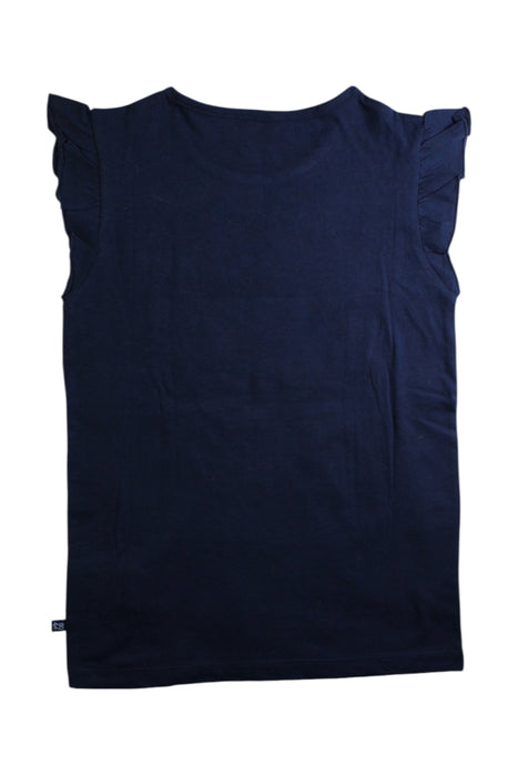 A Navy Sleeveless Shirts from La Compagnie des Petits in size 10Y for girl. (Back View)