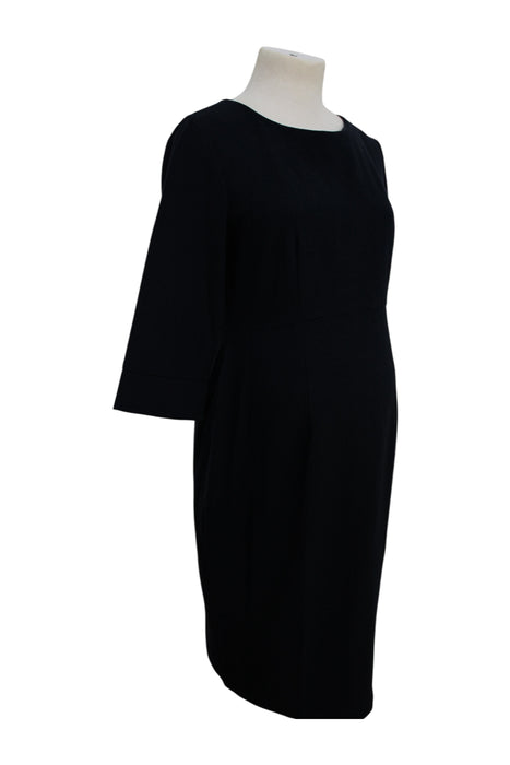 A Black Long Sleeve Dresses from Seraphine in size Maternity-S for maternity. (Back View)