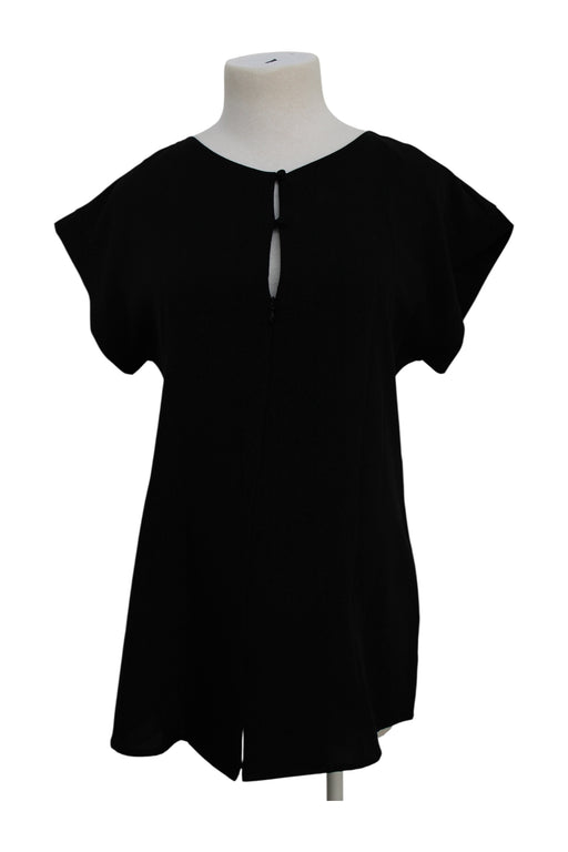 A Black Short Sleeve Tops from Seraphine in size Maternity-XS for maternity. (Front View)