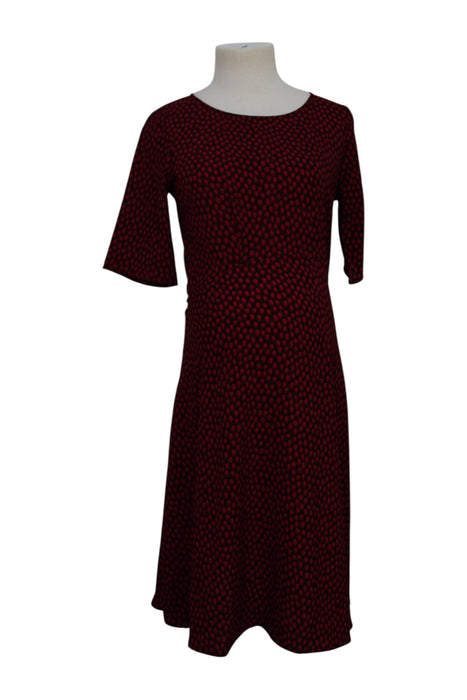 A Burgundy Long Sleeve Dresses from Seraphine in size Maternity-S for maternity. (Front View)