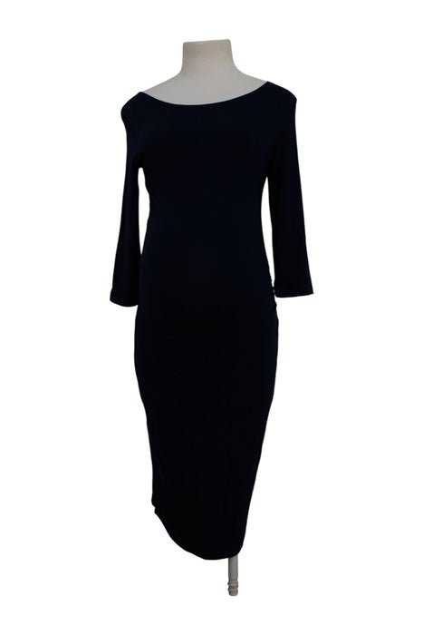 A Navy Long Sleeve Dresses from Seraphine in size Maternity-S for maternity. (Front View)
