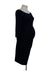 A Navy Long Sleeve Dresses from Seraphine in size Maternity-S for maternity. (Back View)